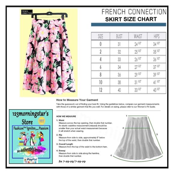 FRENCH CONNECTION NEW Romantic HOLIDAY POPPY Floral Band Tailored Full Skirt 2 - Picture 12 of 12